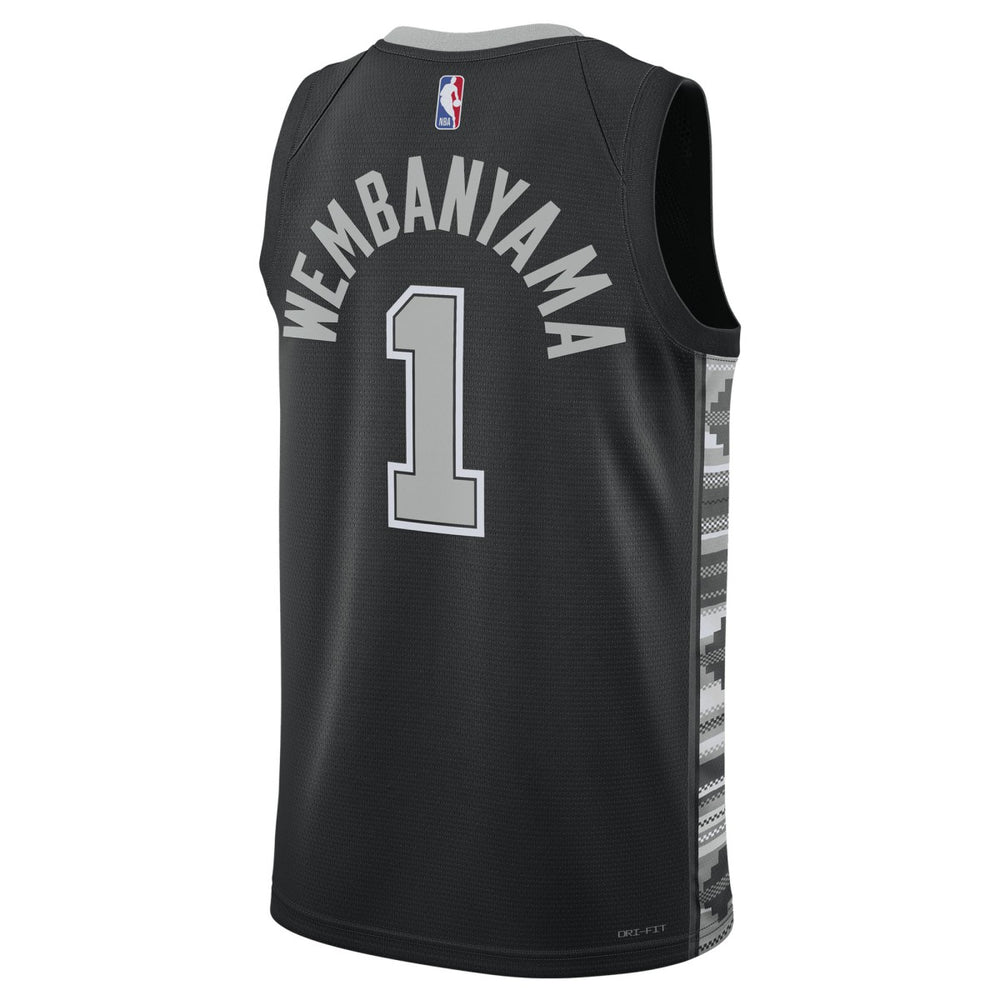 Victor Wembanyama San Antonio Spurs Jordan Brand Unisex Swingman Jersey Statement Edition Black - NBA