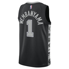 Victor Wembanyama San Antonio Spurs Jordan Brand Unisex Swingman Jersey Statement Edition Black - NBA