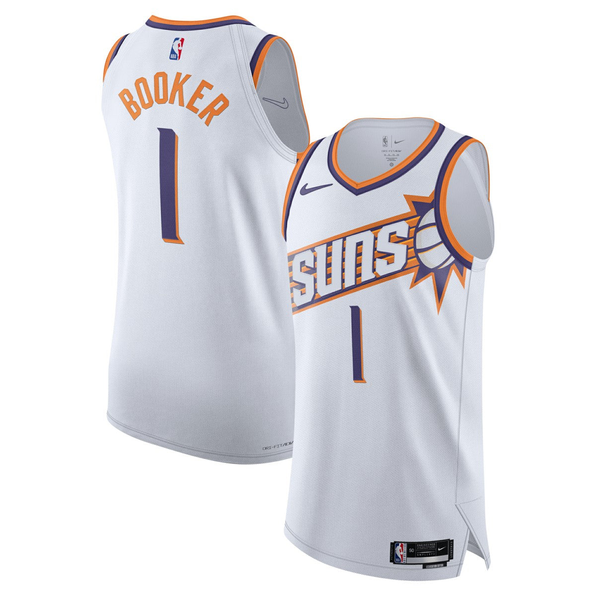 Devin Booker Phoenix Suns Authentic Jersey Association Edition White - NBA