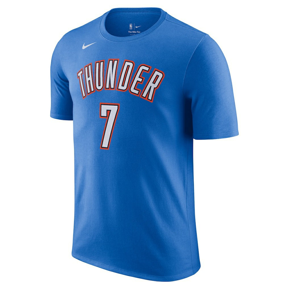 Chet Holmgren Oklahoma City Thunder Icon Edition Name & Number T-Shirt Blue - NBA