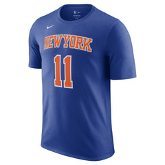 Jalen Brunson New York Knicks Icon Edition Name & Number T-Shirt Blue - NBA
