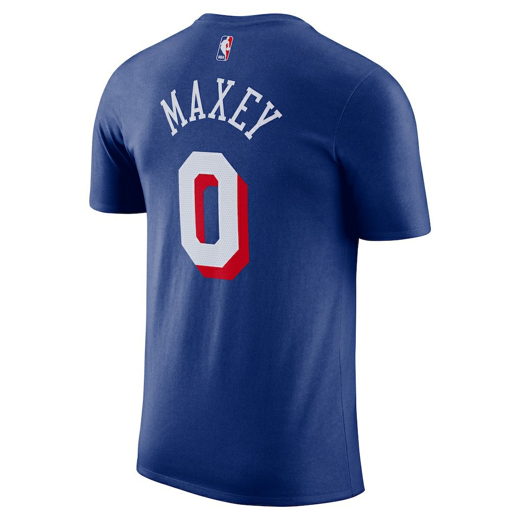 Tyrese Maxey Philadelphia 76ers Icon Edition Name & Number T-Shirt Royal - NBA