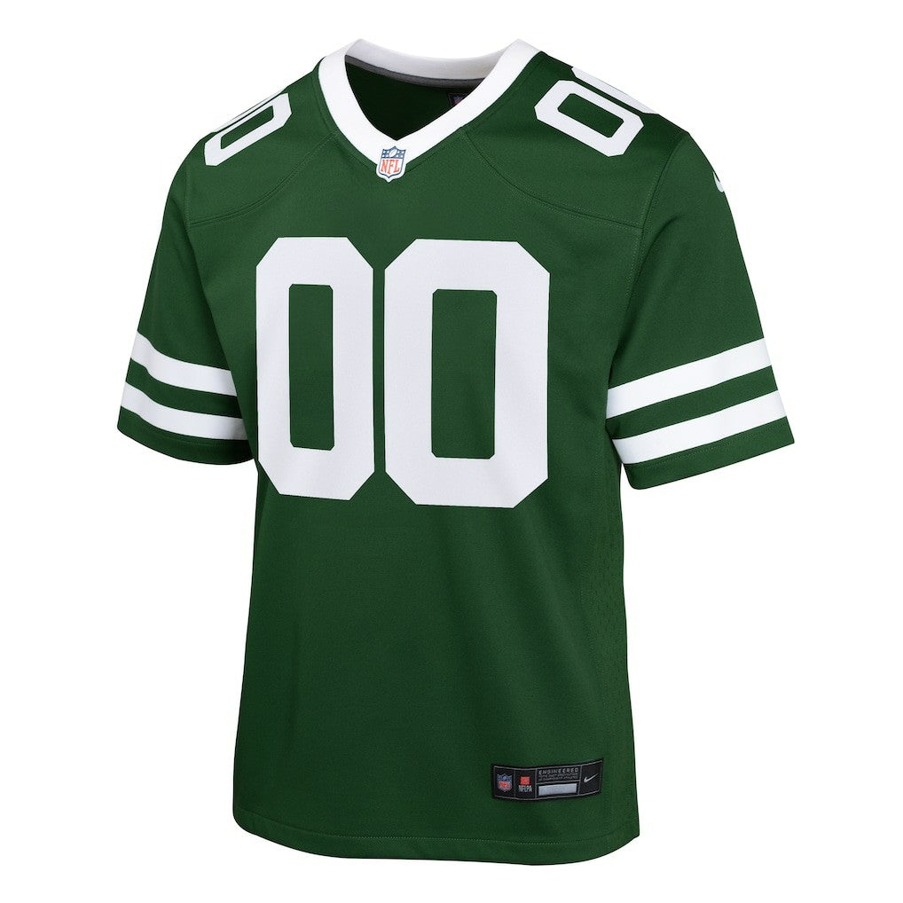 New York Jets Youth Custom Game Jersey Legacy Green | Nike for Sale