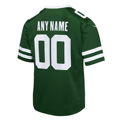 New York Jets Youth Custom Game Jersey Legacy Green | Nike for Sale
