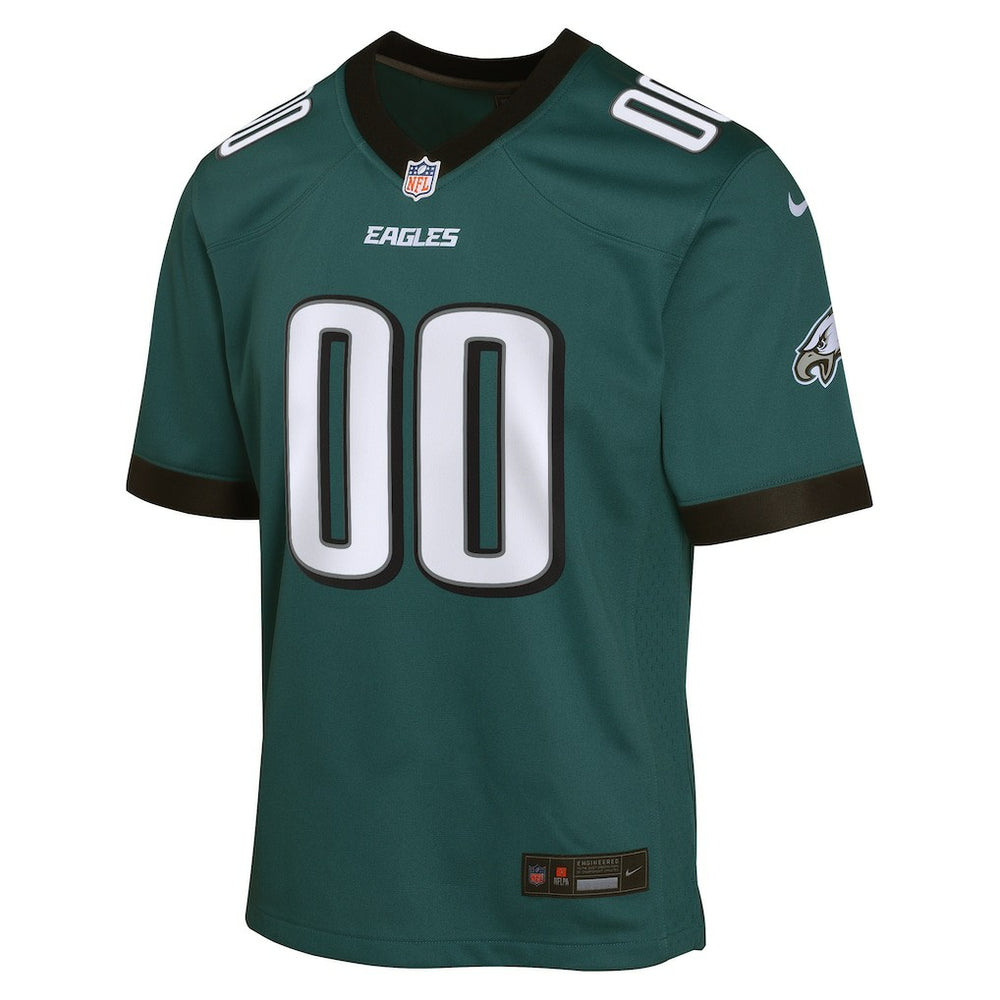 Philadelphia Eagles Youth Custom Game Jersey Midnight Green | Nike for Sale
