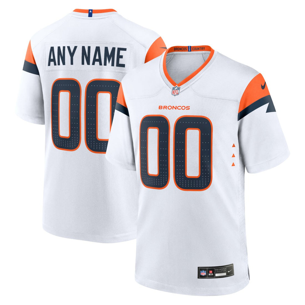 Denver Broncos Mile High Collection Custom Game Jersey White | Nike for Sale