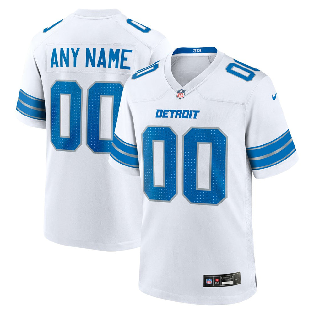 Detroit Lions Custom Game Jersey White | Nike for Sale