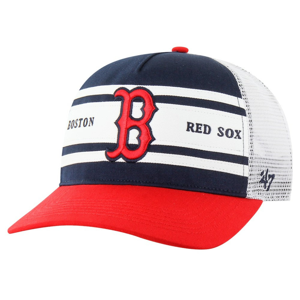 Boston Red Sox '47 Gridiron Super Stripe Relaxed Trucker Hitch Adjustable Hat - MLB