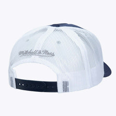Dallas Cowboys Stripe Front Trucker Adjustable Hat Navy | Mitchell & Ness