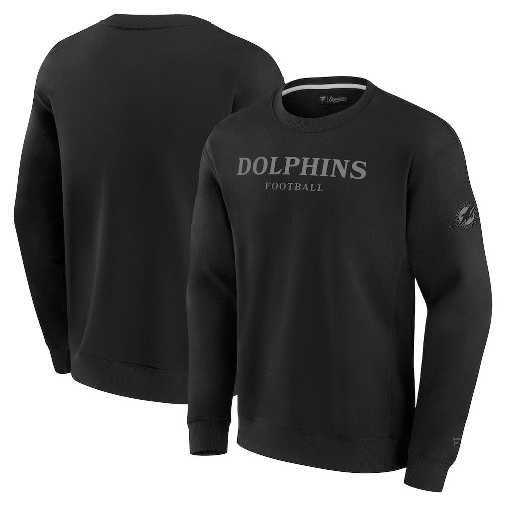 Miami Dolphins Unisex Elements Unlimited Fleece Pullover Sweatshirt Black | Fanatics