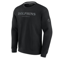 Miami Dolphins Unisex Elements Unlimited Fleece Pullover Sweatshirt Black | Fanatics