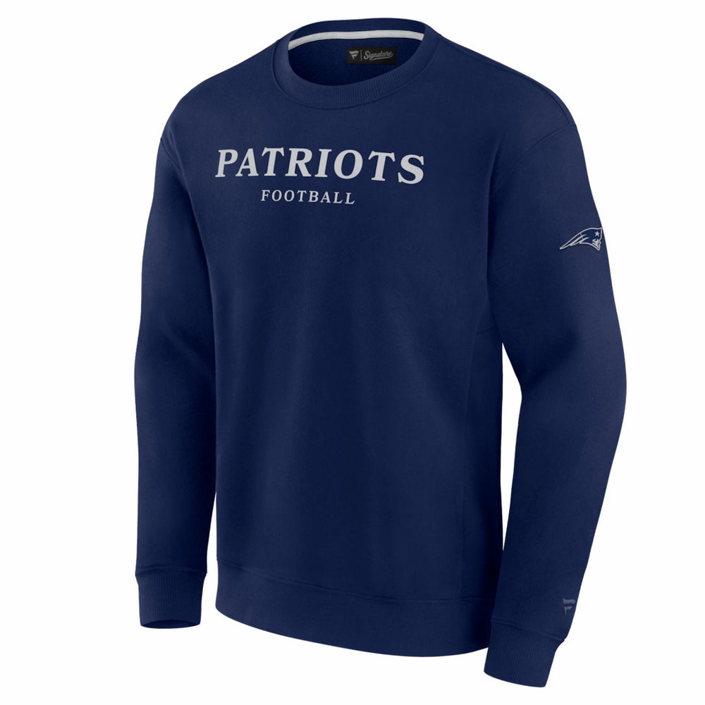 New England Patriots Unisex Elements Unlimited Fleece Pullover Sweatshirt Navy | Fanatics