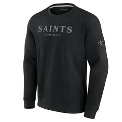 New Orleans Saints Unisex Elements Unlimited Fleece Pullover Sweatshirt Black | Fanatics