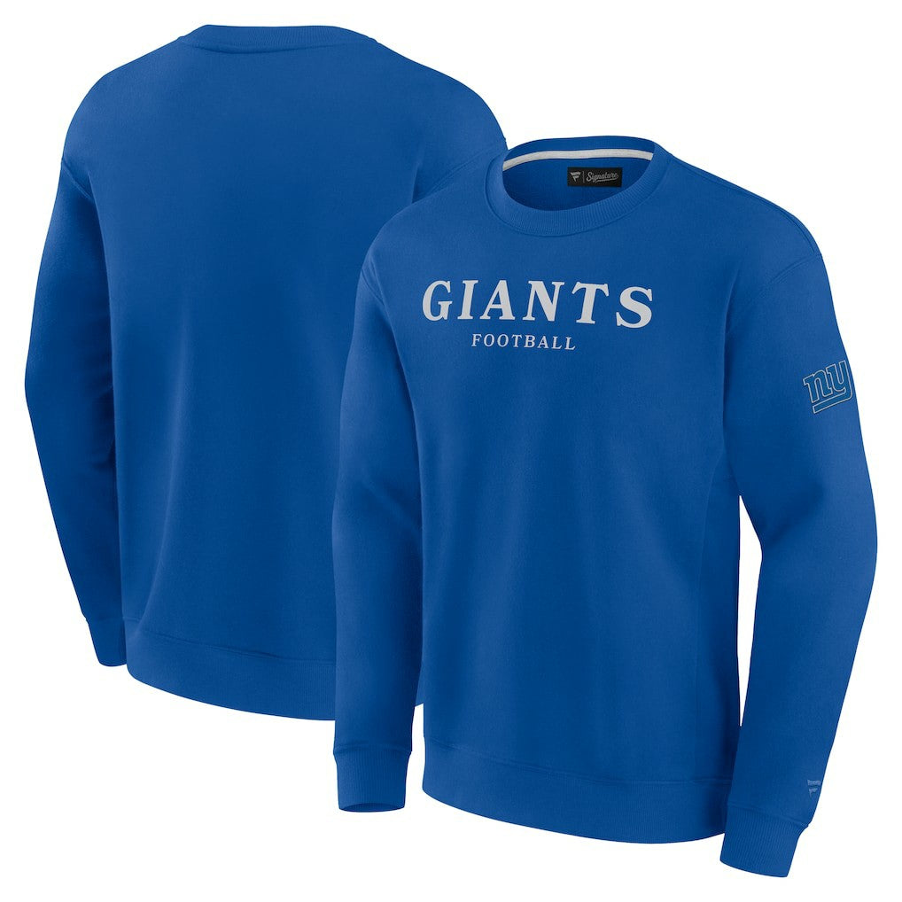 New York Giants Unisex Elements Unlimited Fleece Pullover Sweatshirt Royal | Fanatics