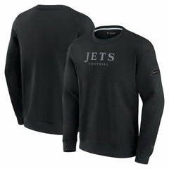 New York Jets Unisex Elements Unlimited Fleece Pullover Sweatshirt Black | Fanatics