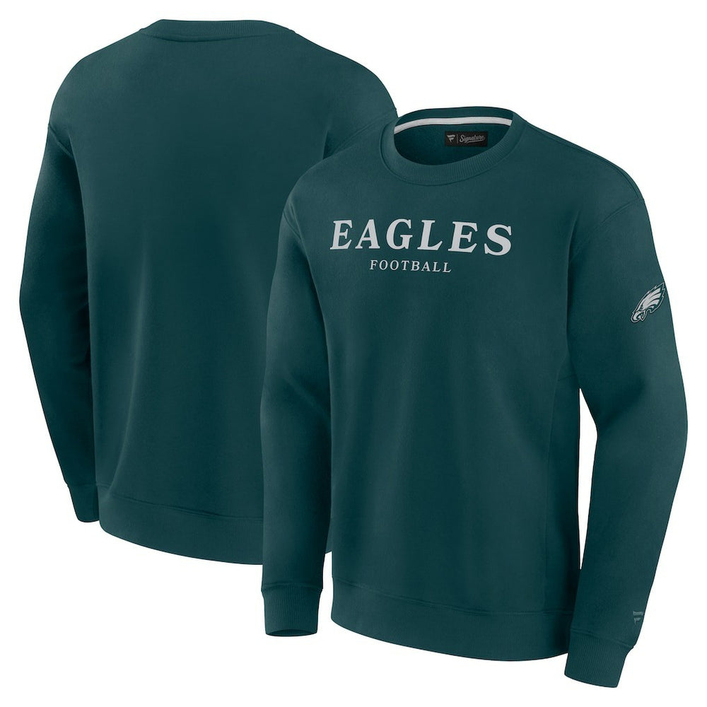 Philadelphia Eagles Unisex Elements Unlimited Fleece Pullover Sweatshirt Midnight Green | Fanatics