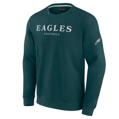Philadelphia Eagles Unisex Elements Unlimited Fleece Pullover Sweatshirt Midnight Green | Fanatics