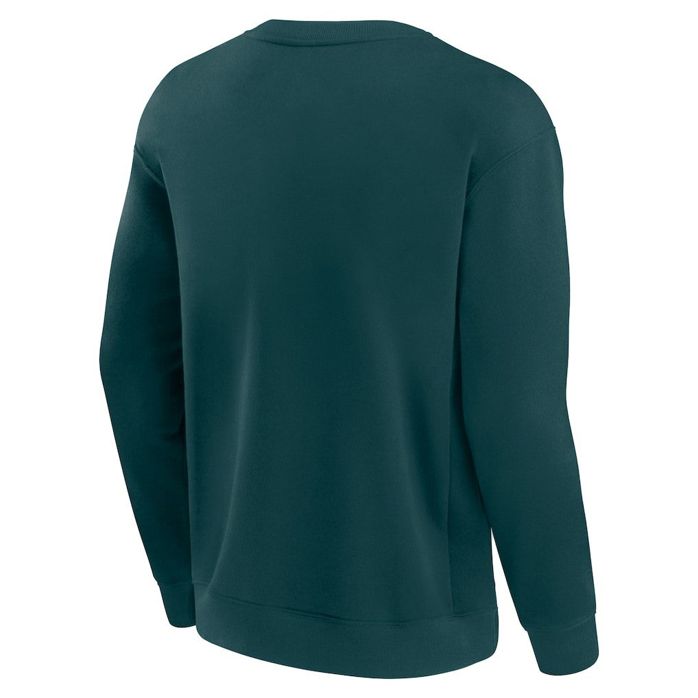 Philadelphia Eagles Unisex Elements Unlimited Fleece Pullover Sweatshirt Midnight Green | Fanatics