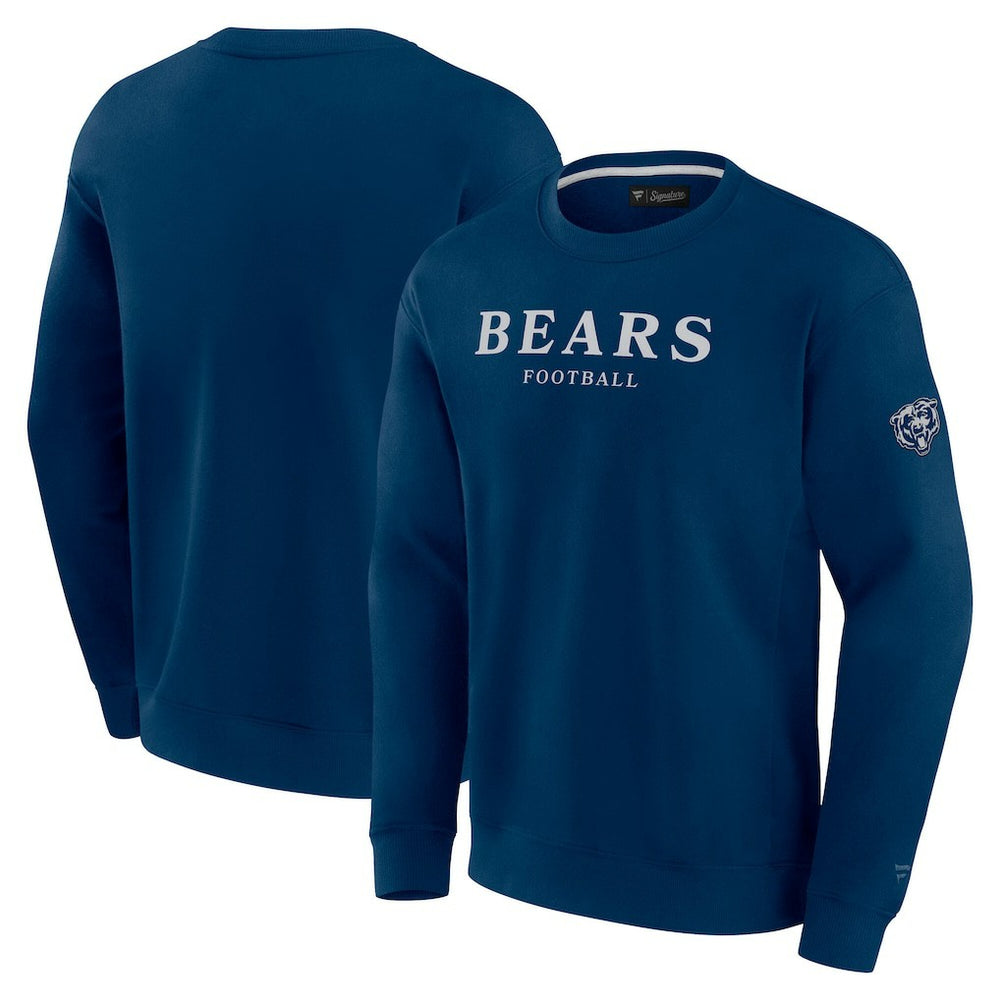 Chicago Bears Unisex Elements Unlimited Fleece Pullover Sweatshirt Navy | Fanatics