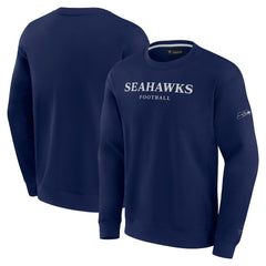 Seattle Seahawks Unisex Elements Unlimited Fleece Pullover Sweatshirt College Navy | Fanatics