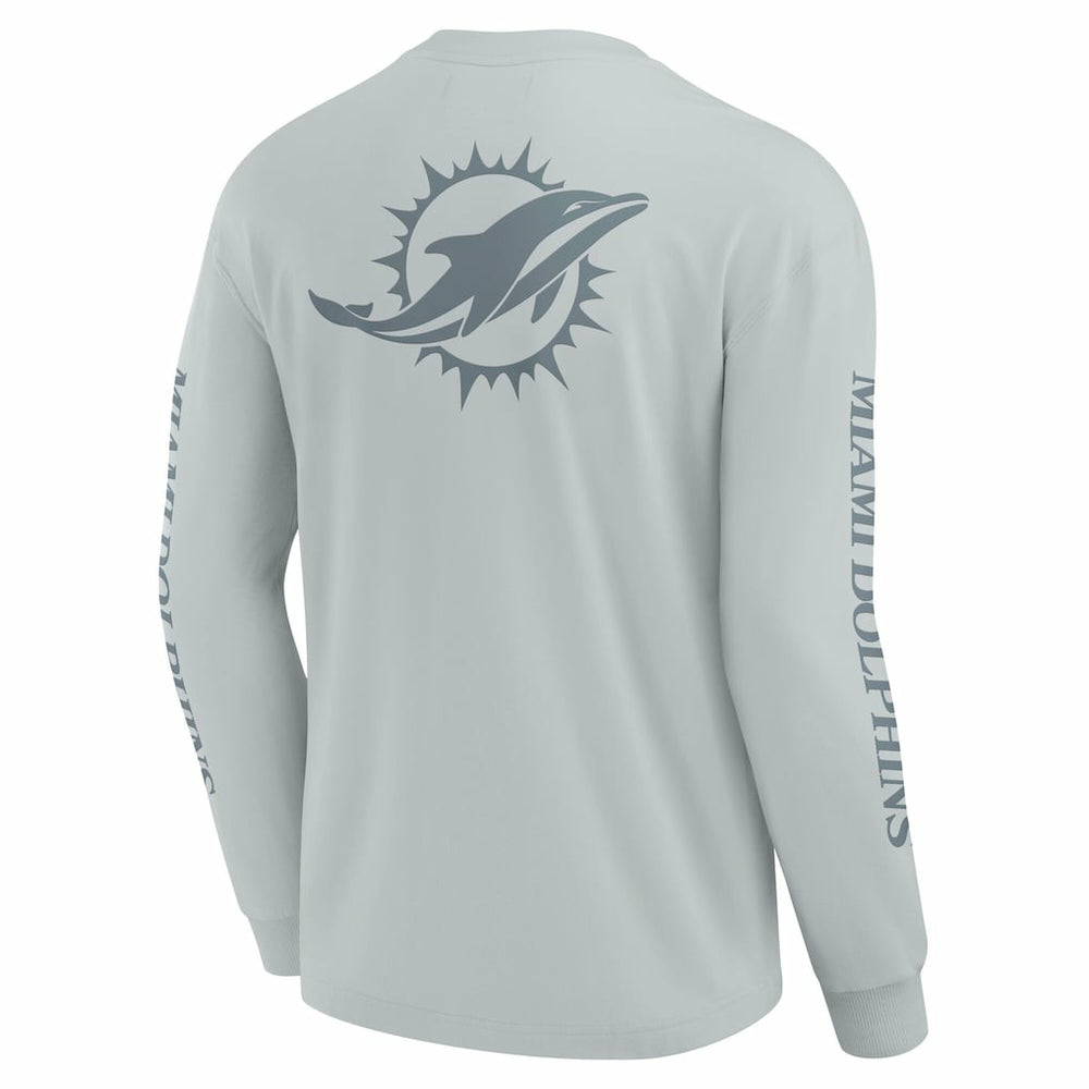 Miami Dolphins Unisex Elements Strive Long Sleeve T-Shirt Gray | Fanatics