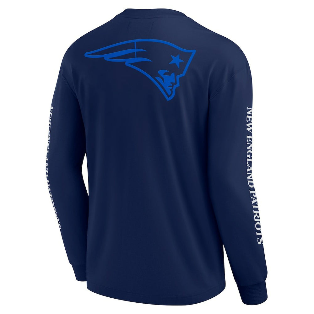 New England Patriots Unisex Elements Strive Long Sleeve T-Shirt Navy | Fanatics