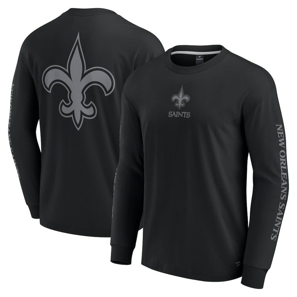 New Orleans Saints Unisex Elements Strive Long Sleeve T-Shirt Black | Fanatics
