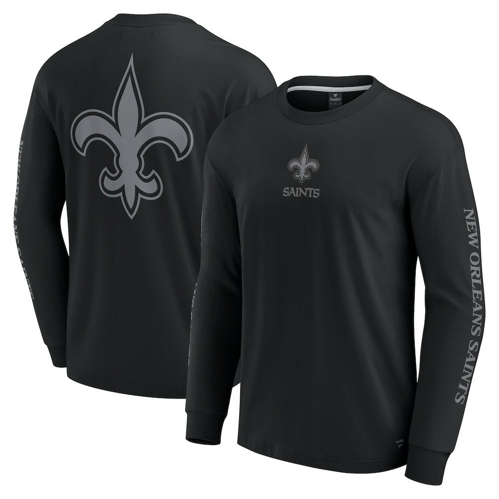 New Orleans Saints Unisex Elements Strive Long Sleeve T-Shirt Black | Fanatics