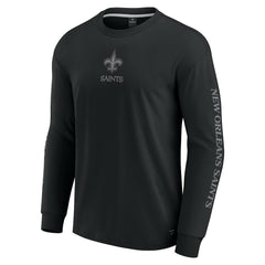 New Orleans Saints Unisex Elements Strive Long Sleeve T-Shirt Black | Fanatics