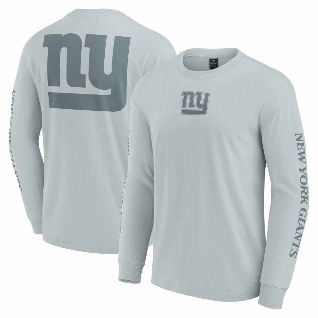 New York Giants Unisex Elements Strive Long Sleeve T-Shirt Gray | Fanatics