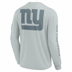 New York Giants Unisex Elements Strive Long Sleeve T-Shirt Gray | Fanatics