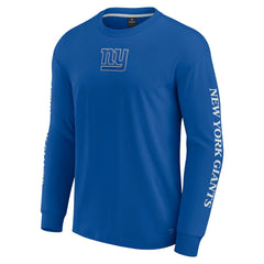 New York Giants Unisex Elements Strive Long Sleeve T-Shirt Royal | Fanatics