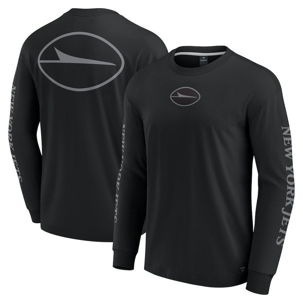 New York Jets Unisex Elements Strive Long Sleeve T-Shirt Black | Fanatics