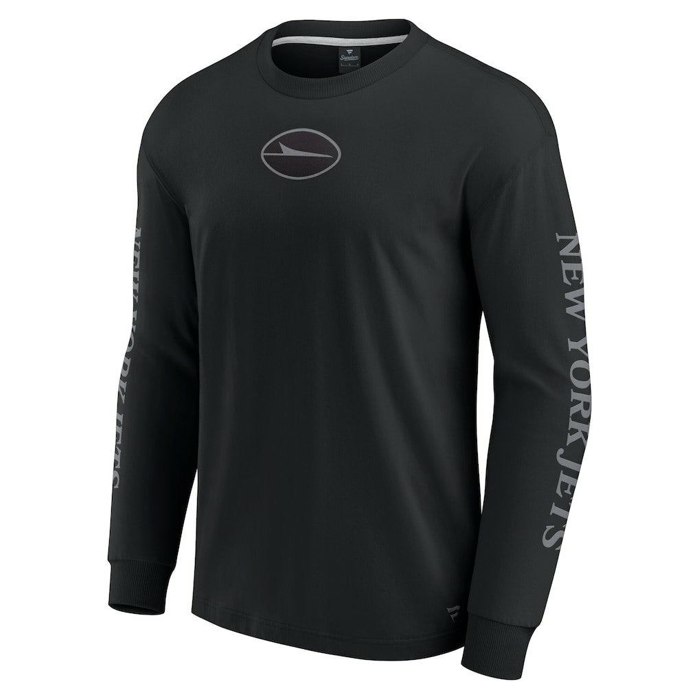 New York Jets Unisex Elements Strive Long Sleeve T-Shirt Black | Fanatics