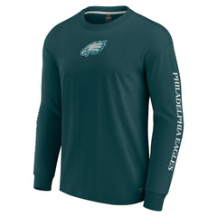 Philadelphia Eagles Unisex Elements Strive Long Sleeve T-Shirt Midnight Green | Fanatics