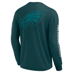Philadelphia Eagles Unisex Elements Strive Long Sleeve T-Shirt Midnight Green | Fanatics