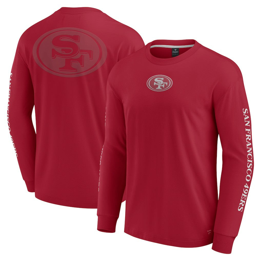 San Francisco 49ers Unisex Elements Strive Long Sleeve T-Shirt Scarlet | Fanatics