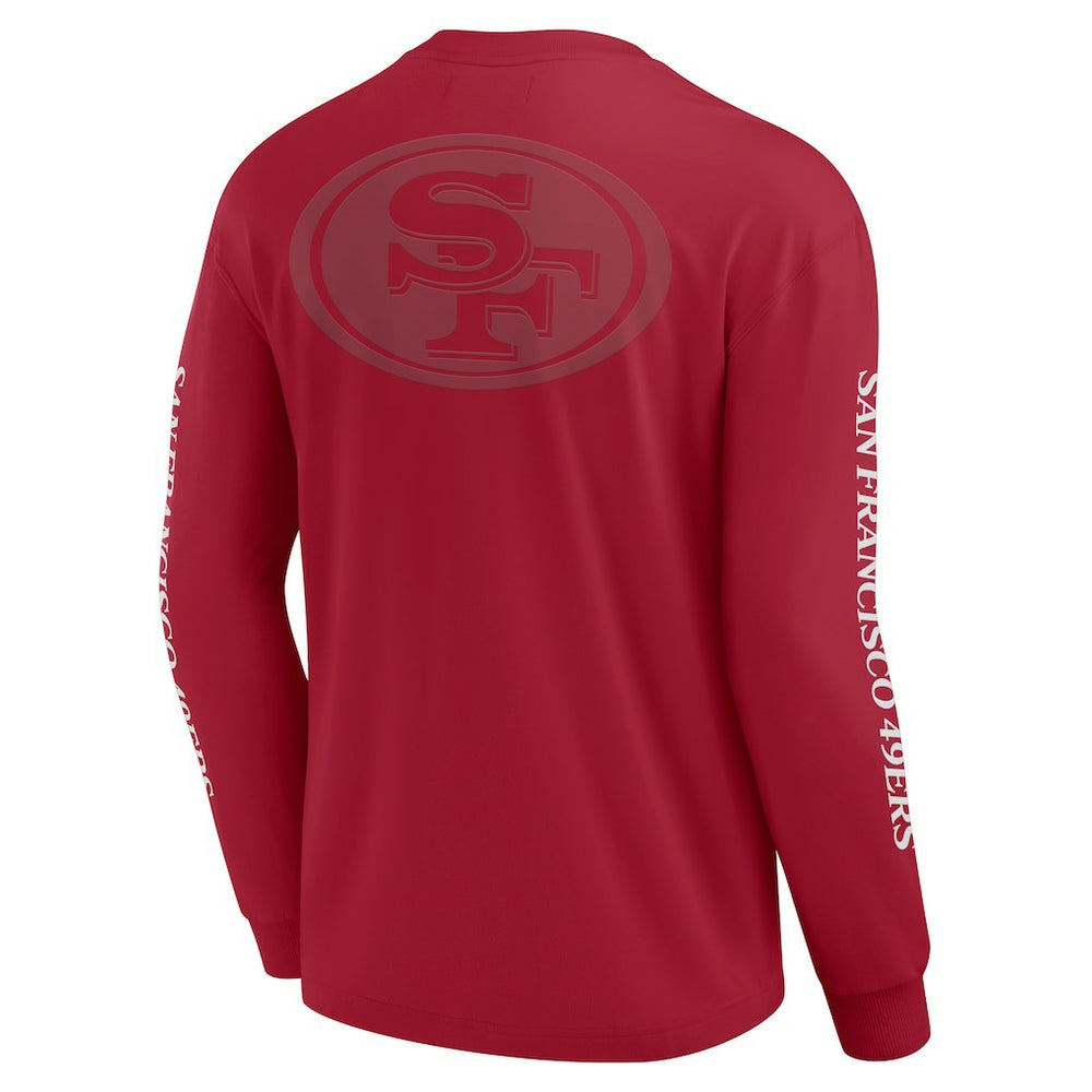 San Francisco 49ers Unisex Elements Strive Long Sleeve T-Shirt Scarlet | Fanatics