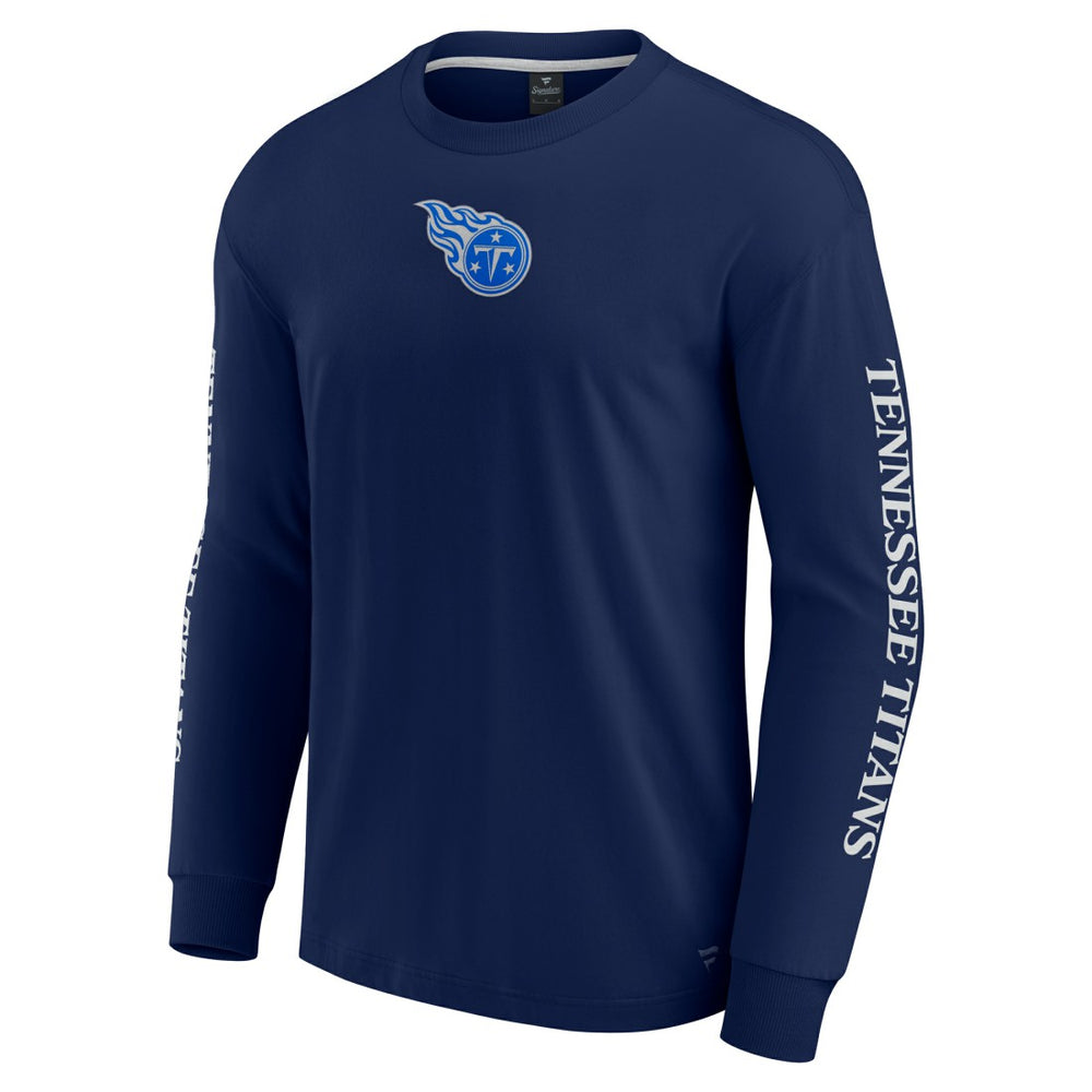 Tennessee Titans Unisex Elements Strive Long Sleeve T-Shirt Navy | Fanatics