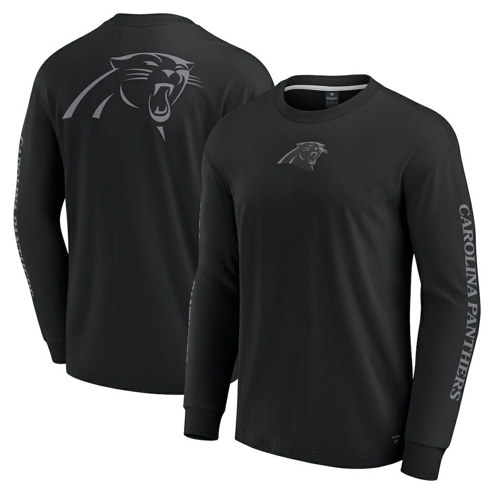Carolina Panthers Unisex Elements Strive Long Sleeve T-Shirt Black | Fanatics