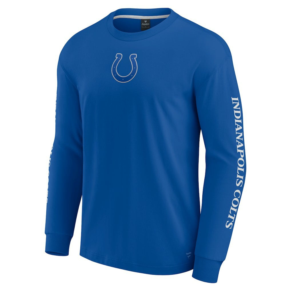 Indianapolis Colts Unisex Elements Strive Long Sleeve T-Shirt Royal | Fanatics