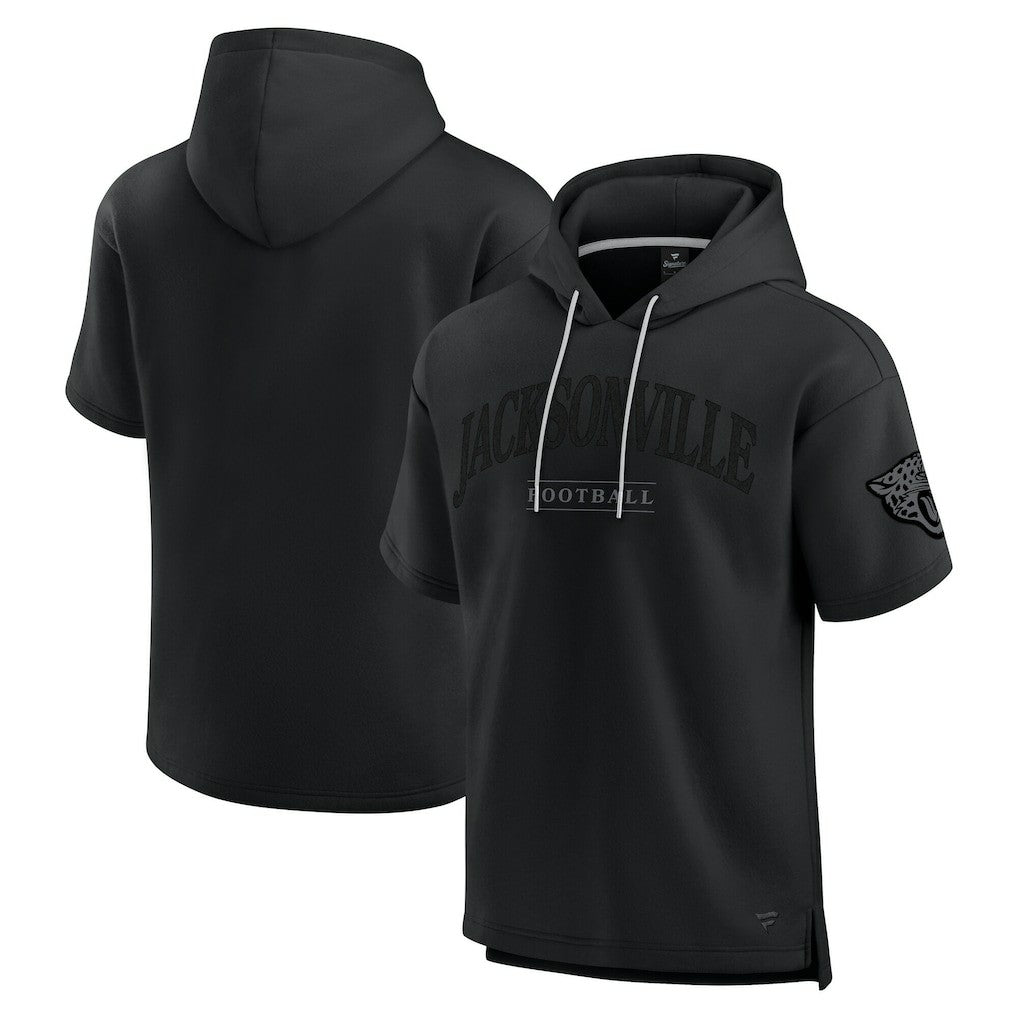 Jacksonville Jaguars Unisex Elements Ready Short Sleeve Pullover Hoodie Black | Fanatics