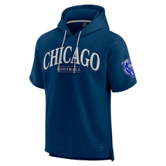 Chicago Bears Unisex Elements Ready Short Sleeve Pullover Hoodie Navy | Fanatics