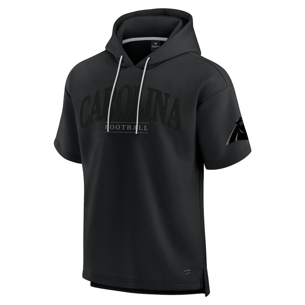 Carolina Panthers Unisex Elements Ready Short Sleeve Pullover Hoodie Black | Fanatics