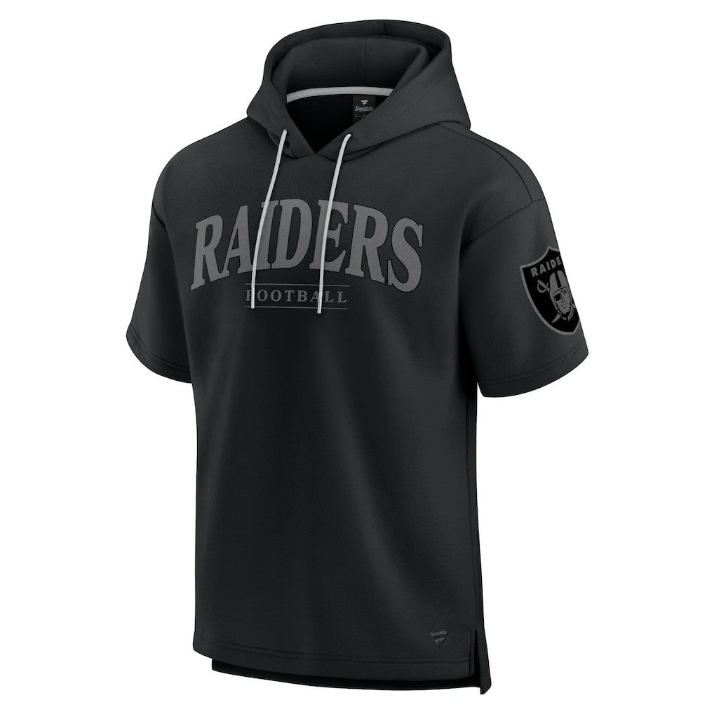 Las Vegas Raiders Unisex Elements Ready Short Sleeve Pullover Hoodie Black | Fanatics