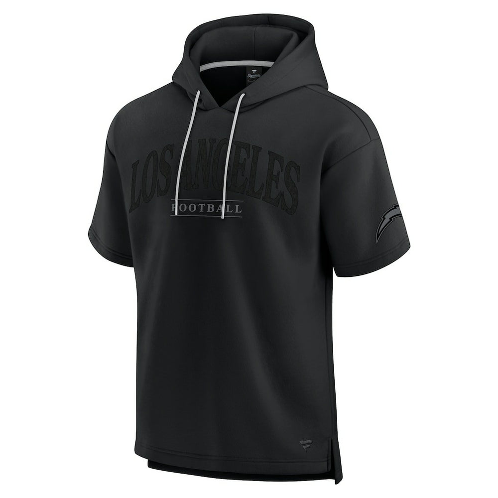 Los Angeles Chargers Unisex Elements Ready Short Sleeve Pullover Hoodie Black | Fanatics