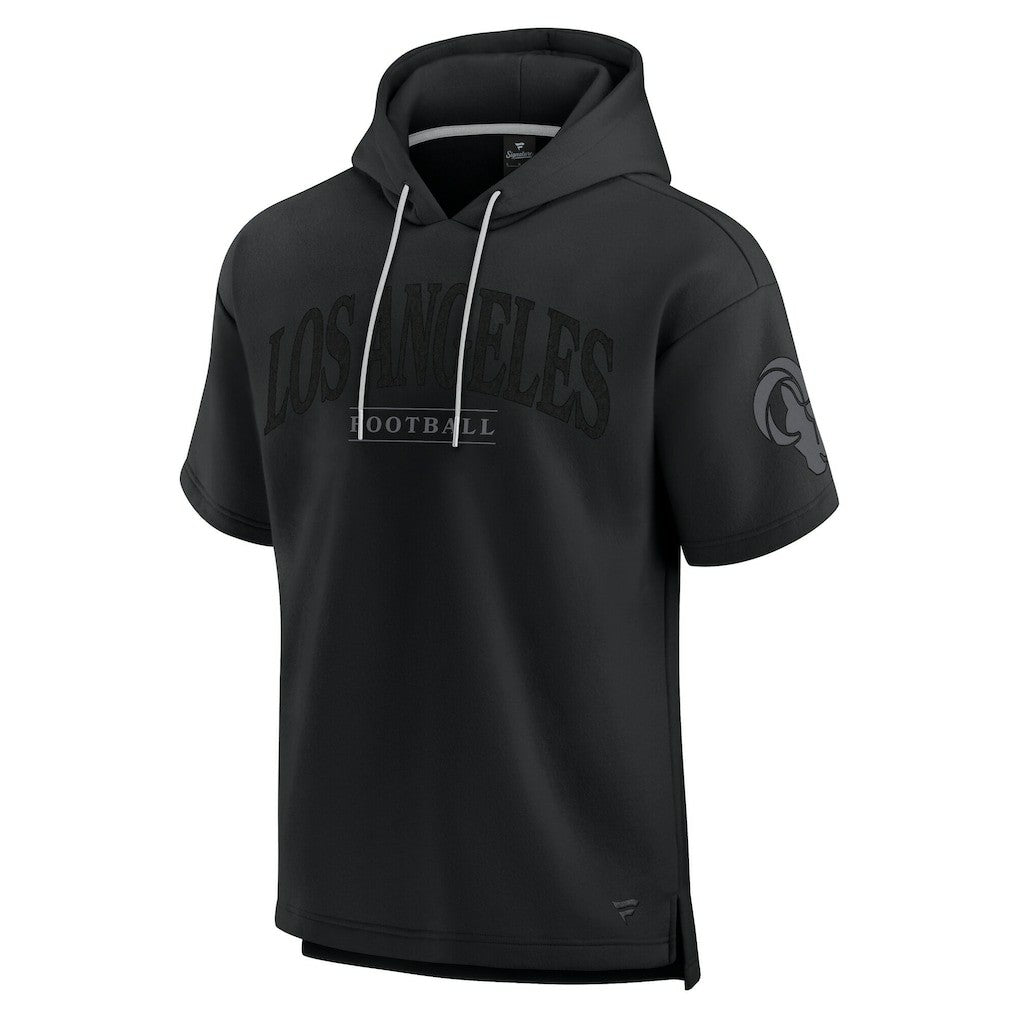 Los Angeles Rams Unisex Elements Ready Short Sleeve Pullover Hoodie Black | Fanatics