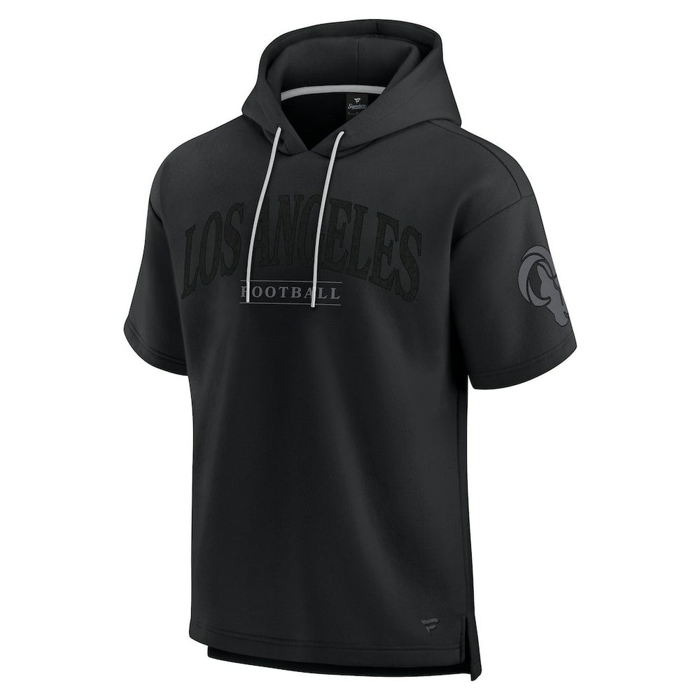 Los Angeles Rams Unisex Elements Ready Short Sleeve Pullover Hoodie Black | Fanatics