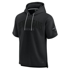 New Orleans Saints Unisex Elements Ready Short Sleeve Pullover Hoodie Black | Fanatics