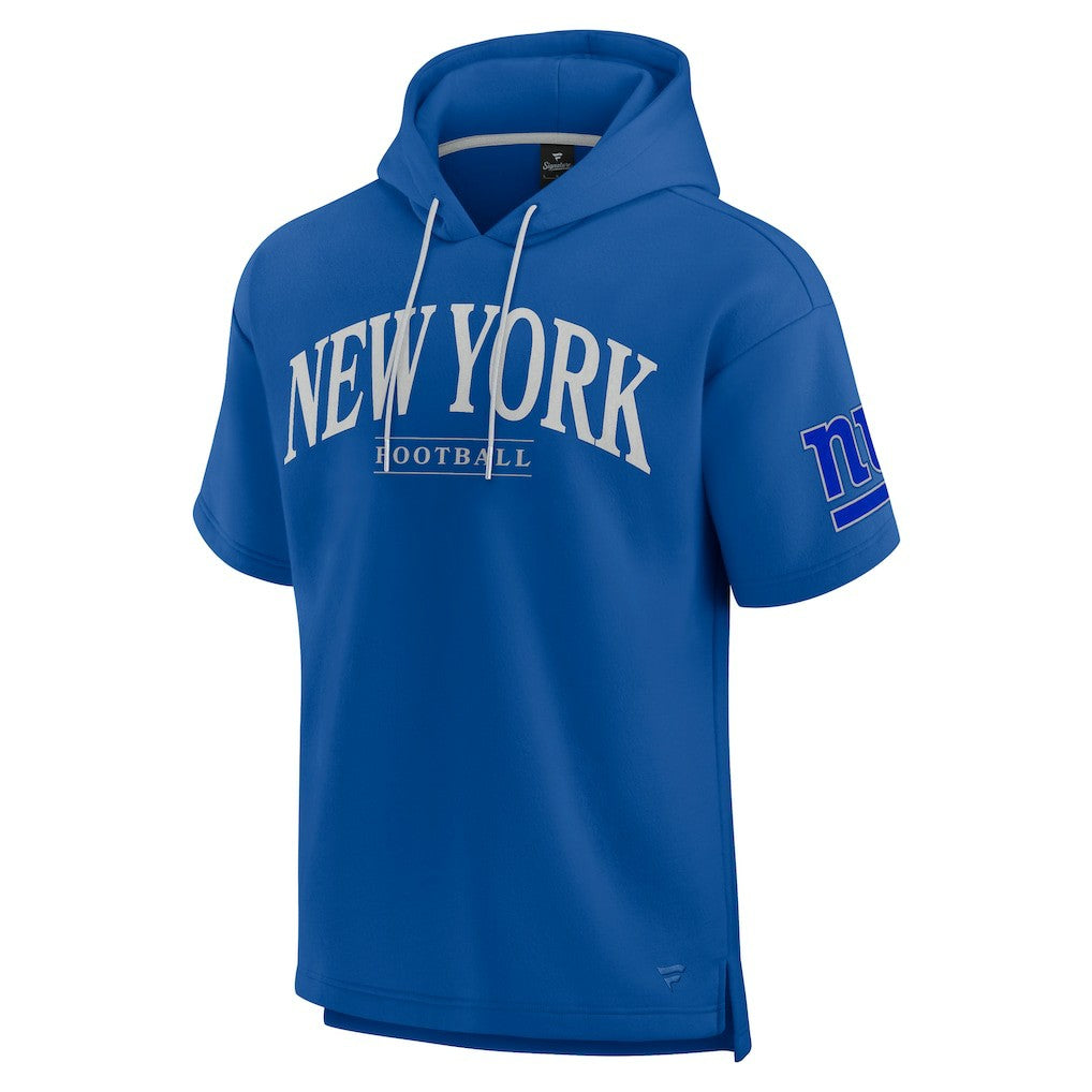 New York Giants Unisex Elements Ready Short Sleeve Pullover Hoodie Royal | Fanatics